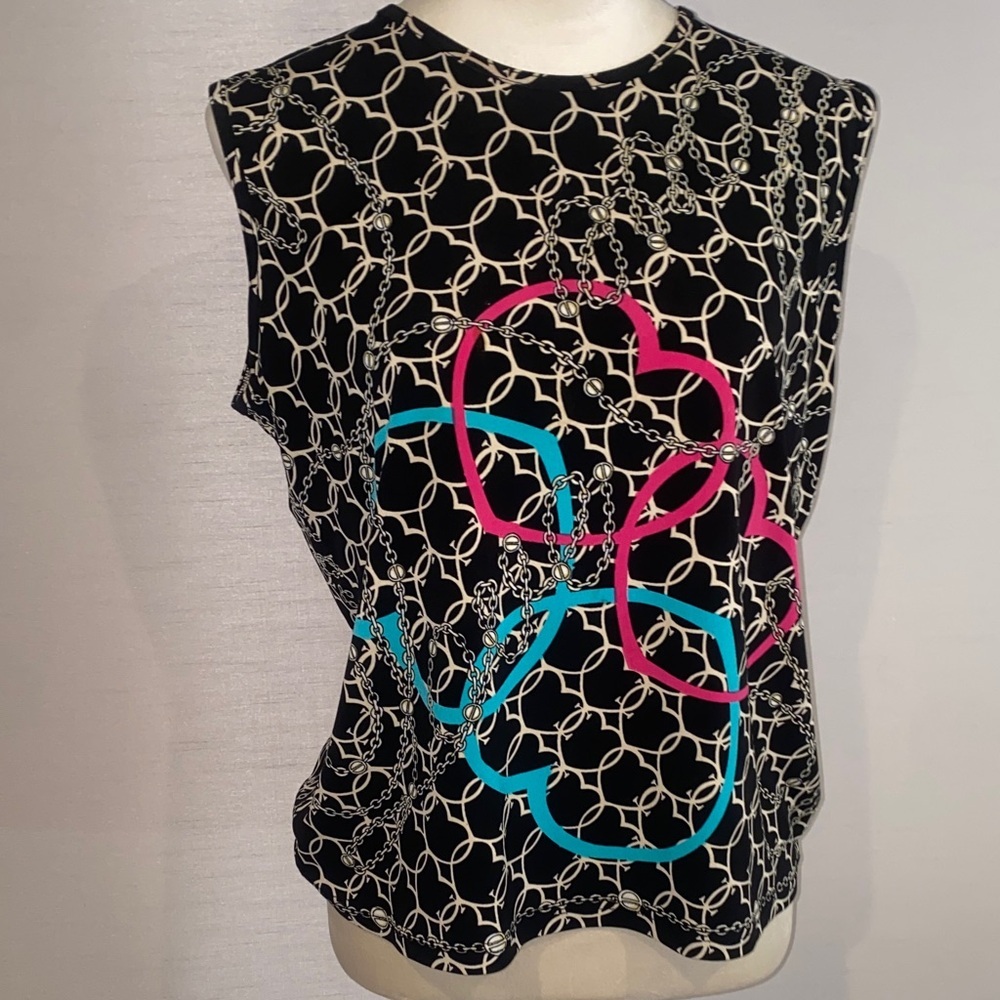 Stylish Black and Multicolor Women's Top